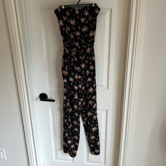 Floral tube top jumpsuit - Picture 1 of 5